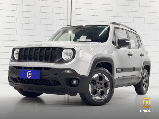 Jeep Renegade 1.8 16V FLEX 4P AUTOMATICO 2020 prata à venda na Unique Automóveis em Indaiatuba — foto 2