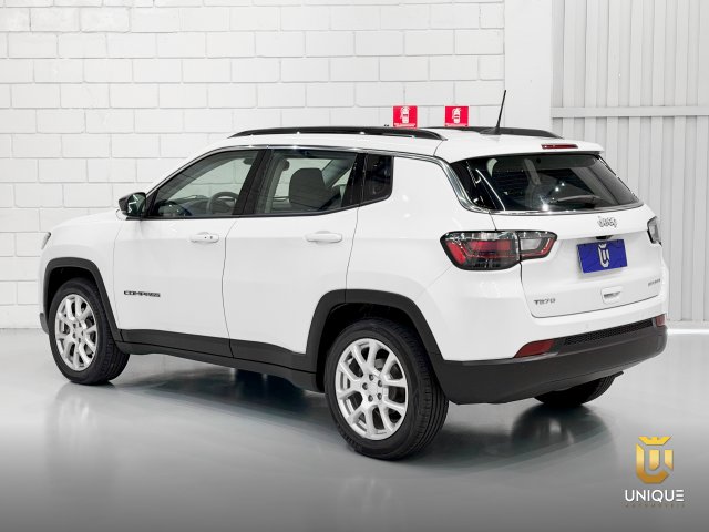 Jeep Compass 1.3 T270 TURBO FLEX SPORT AT6 2024 branco à venda na Unique Automóveis em Indaiatuba — foto 6