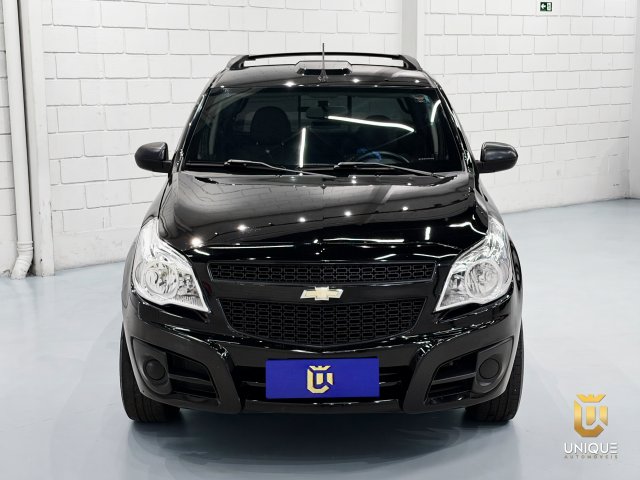 Chevrolet Montana 1.4 MPFI LS CS 8V FLEX 2P MANUAL 2011/2012 preto à venda na Unique Automóveis em Indaiatuba — foto 4