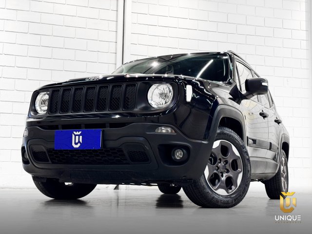 Jeep Renegade 1.8 16V FLEX 4P AUTOMATICO 2019/2020 preto à venda na Unique Automóveis em Indaiatuba — foto 2