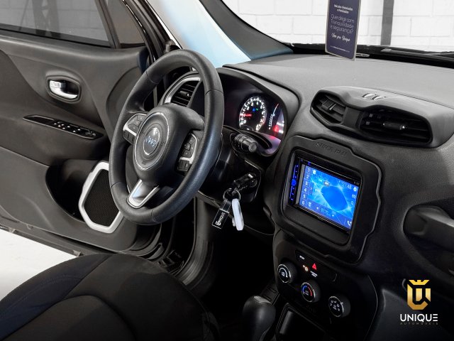 Jeep Renegade 1.8 16V FLEX 4P AUTOMATICO 2019/2020 preto à venda na Unique Automóveis em Indaiatuba — foto 15