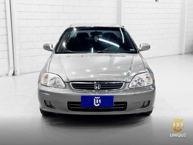 Honda Civic 1.6 LX 16V GASOLINA 4P AUTOMÁTICO 2000 cinza à venda na Unique Automóveis em Indaiatuba — foto 6