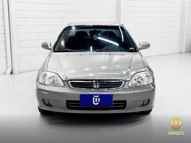 Honda Civic 1.6 LX 16V GASOLINA 4P AUTOMÁTICO 2000 cinza à venda na Unique Automóveis em Indaiatuba — foto 8