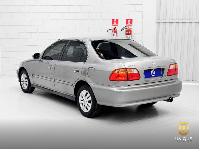 Honda Civic 1.6 LX 16V GASOLINA 4P AUTOMÁTICO 2000 cinza à venda na Unique Automóveis em Indaiatuba — foto 10