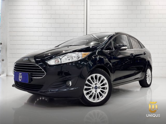 Ford Fiesta Sedan 1.6 TITANIUM SEDAN 16V FLEX 4P AUTO 2013/2014 preto à venda na Unique Automóveis em Indaiatuba — foto 2