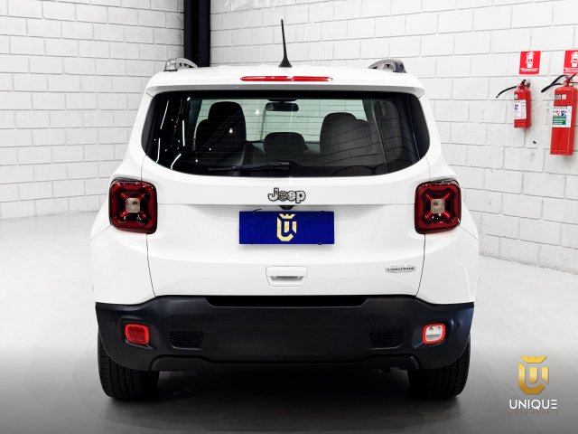 Jeep Renegade 1.8 16V FLEX LONGITUDE 4P AUTOMÁTICO 2019/2020 branco à venda na Unique Automóveis em Indaiatuba — foto 8