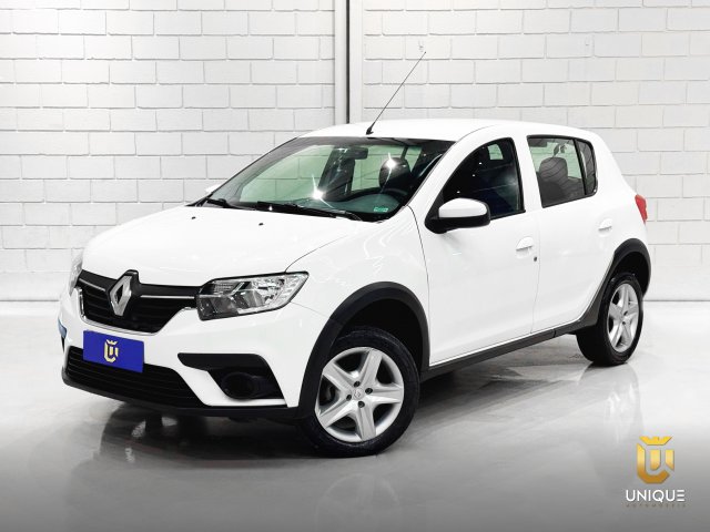 Renault Sandero 1.6 16V SCE FLEX ZEN X-TRONIC 2019/2020 branco à venda na Unique Automóveis em Indaiatuba — foto 2