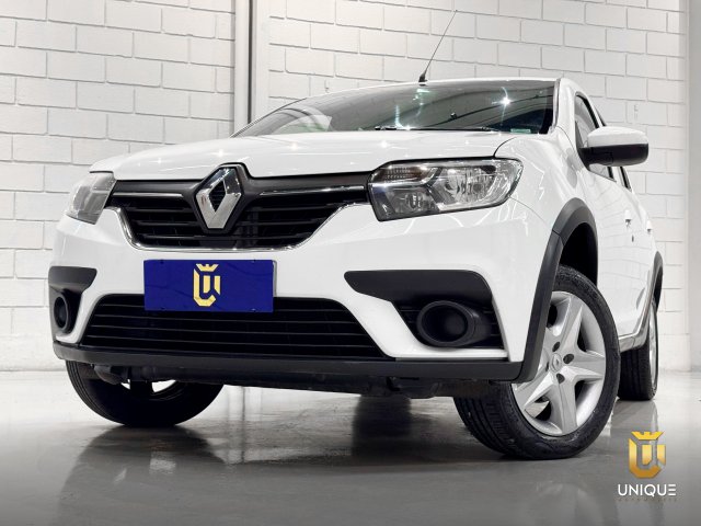 Renault Sandero 1.6 16V SCE FLEX ZEN X-TRONIC 2019/2020 branco à venda na Unique Automóveis em Indaiatuba — foto 3
