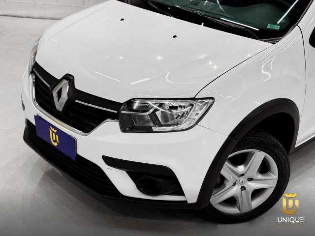 Renault Sandero 1.6 16V SCE FLEX ZEN X-TRONIC 2019/2020 branco à venda na Unique Automóveis em Indaiatuba — foto 5