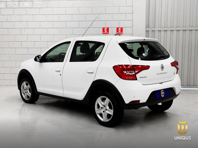 Renault Sandero 1.6 16V SCE FLEX ZEN X-TRONIC 2019/2020 branco à venda na Unique Automóveis em Indaiatuba — foto 10