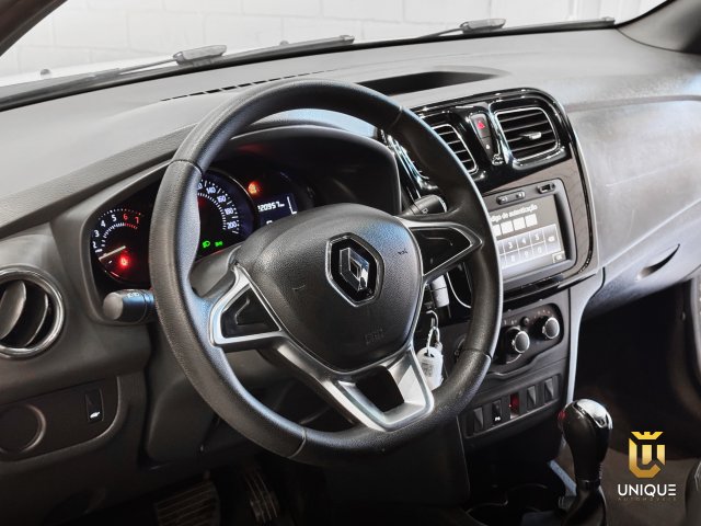 Renault Sandero 1.6 16V SCE FLEX ZEN X-TRONIC 2019/2020 branco à venda na Unique Automóveis em Indaiatuba — foto 21