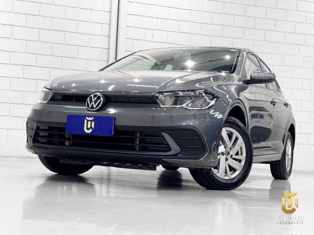 Volkswagen Polo 1.0 170 TSI COMFORTLINE AUTOMÁTICO 2023/2024 cinza à venda na Unique Automóveis em Indaiatuba — foto 2