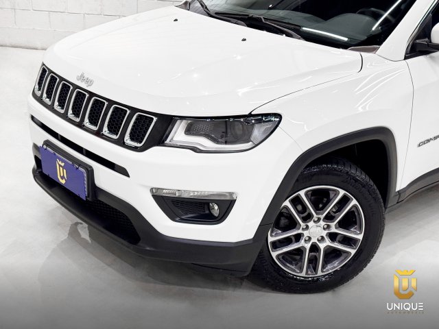 Jeep Compass 2.0 16V FLEX SPORT AUTOMÁTICO 2019/2020 branco à venda na Unique Automóveis em Indaiatuba — foto 9