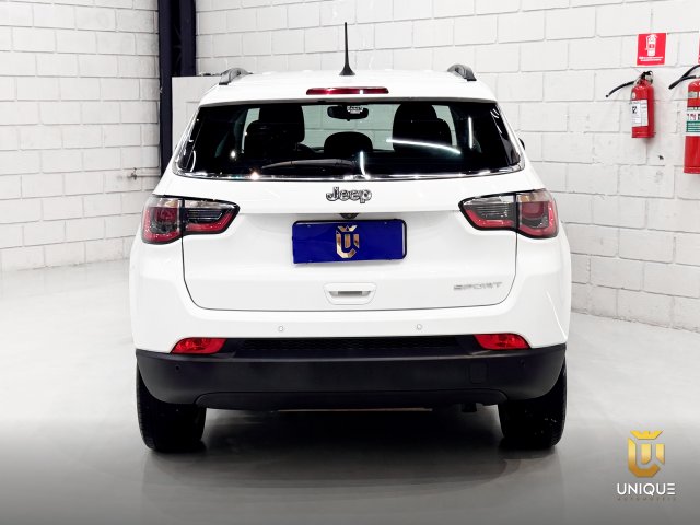 Jeep Compass 2.0 16V FLEX SPORT AUTOMÁTICO 2019/2020 branco à venda na Unique Automóveis em Indaiatuba — foto 14