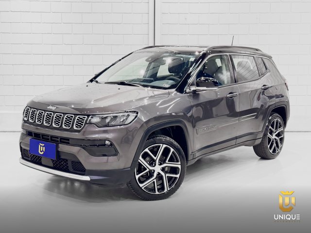 Jeep Compass 1.3 T270 TURBO FLEX LIMITED AT6 2024/2025 cinza à venda na Unique Automóveis em Indaiatuba — foto 1