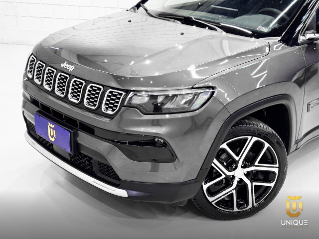 Jeep Compass 1.3 T270 TURBO FLEX LIMITED AT6 2024/2025 cinza à venda na Unique Automóveis em Indaiatuba — foto 4