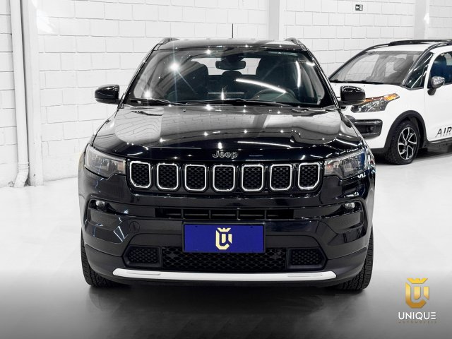 Jeep Compass 1.3 T270 TURBO FLEX LONGITUDE AT6 2021/2022 preto à venda na Unique Automóveis em Indaiatuba — foto 7