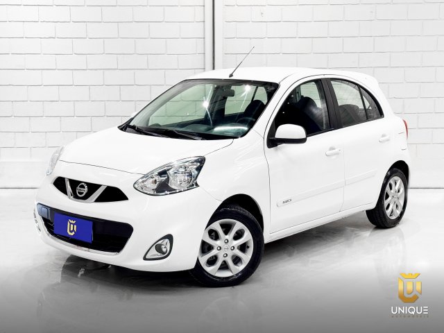 Nissan March 1.0 SV 12V FLEX 4P MANUAL 2014/2015 branco à venda na Unique Automóveis em Indaiatuba — foto 1