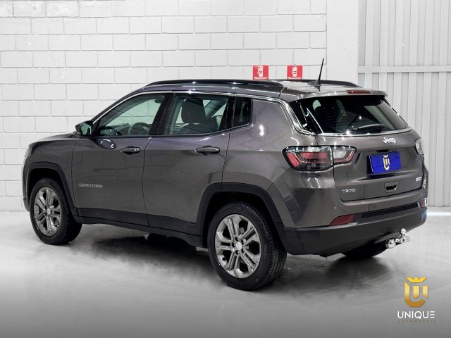 Jeep Compass 1.3 T270 TURBO FLEX LONGITUDE AT6 2023 cinza à venda na Unique Automóveis em Indaiatuba — foto 8