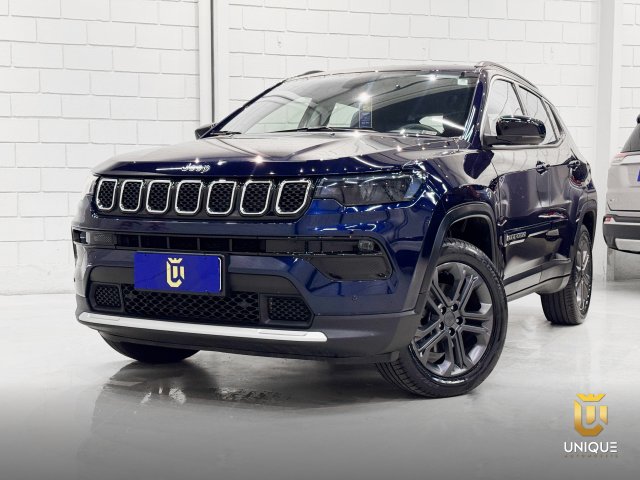 Jeep Compass 1.3 T270 TURBO FLEX LONGITUDE AT6 2023 azul à venda na Unique Automóveis em Indaiatuba — foto 2