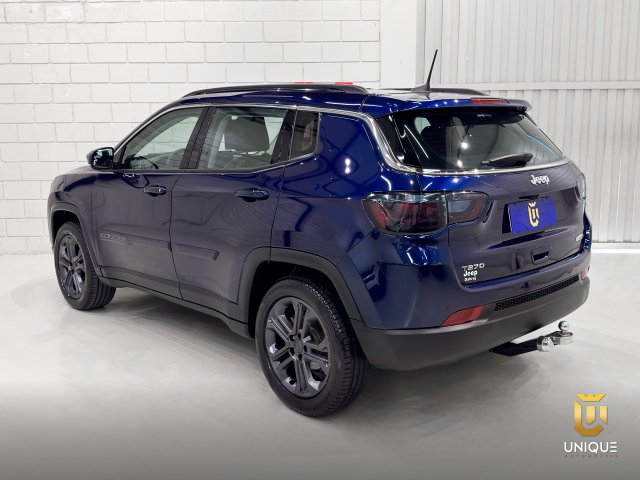 Jeep Compass 1.3 T270 TURBO FLEX LONGITUDE AT6 2023 azul à venda na Unique Automóveis em Indaiatuba — foto 9