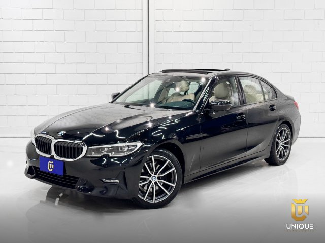 Bmw 320i 2.0 16V TURBO GASOLINA SPORT AUTOMÁTICO 2020 preto à venda na Unique Automóveis em Indaiatuba — foto 1