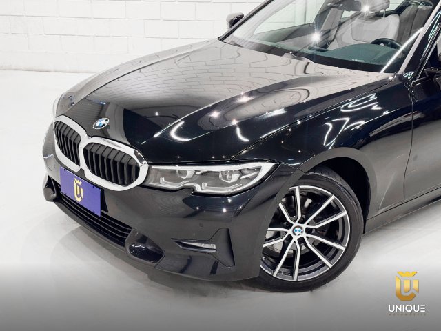 Bmw 320i 2.0 16V TURBO GASOLINA SPORT AUTOMÁTICO 2020 preto à venda na Unique Automóveis em Indaiatuba — foto 3