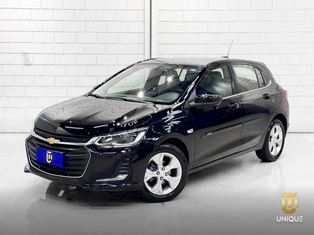 Chevrolet Onix 1.0 TURBO FLEX PLUS PREMIER AUTOMÁTICO 2022 preto à venda na Unique Automóveis em Indaiatuba — foto 1