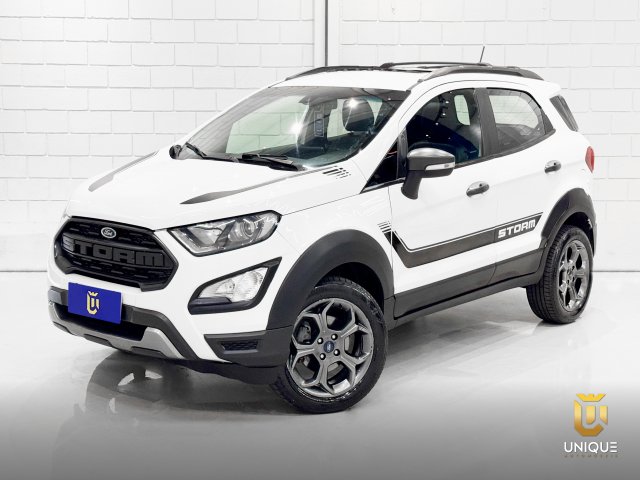 Ford Ecosport 2.0 DIRECT FLEX STORM 4WD AUTOMÁTICO 2020/2021 branco à venda na Unique Automóveis em Indaiatuba — foto 1