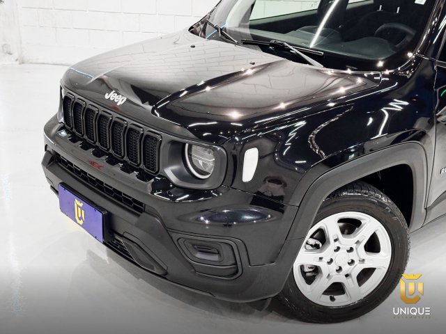 Jeep Renegade 1.3 T270 TURBO FLEX LONGITUDE AT6 2023 preto à venda na Unique Automóveis em Indaiatuba — foto 3