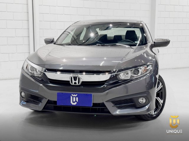 Honda Civic 2.0 16V FLEXONE EXL 4P CVT 2019 cinza à venda na Unique Automóveis em Indaiatuba — foto 2