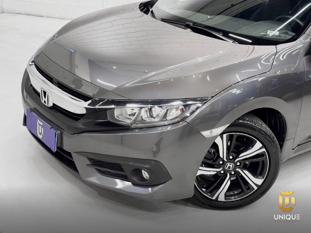Honda Civic 2.0 16V FLEXONE EXL 4P CVT 2019 cinza à venda na Unique Automóveis em Indaiatuba — foto 3