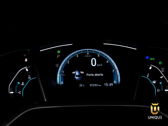 Honda Civic 2.0 16V FLEXONE EXL 4P CVT 2019 cinza à venda na Unique Automóveis em Indaiatuba — foto 15