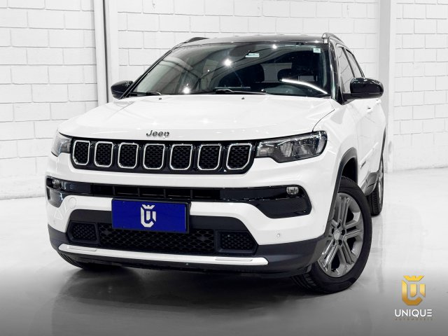 Jeep Compass 1.3 T270 TURBO FLEX LONGITUDE AT6 2023 branco à venda na Unique Automóveis em Indaiatuba — foto 2