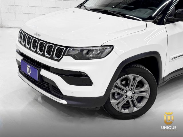 Jeep Compass 1.3 T270 TURBO FLEX LONGITUDE AT6 2023 branco à venda na Unique Automóveis em Indaiatuba — foto 3