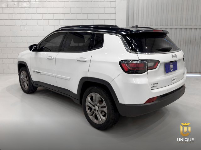 Jeep Compass 1.3 T270 TURBO FLEX LONGITUDE AT6 2023 branco à venda na Unique Automóveis em Indaiatuba — foto 9