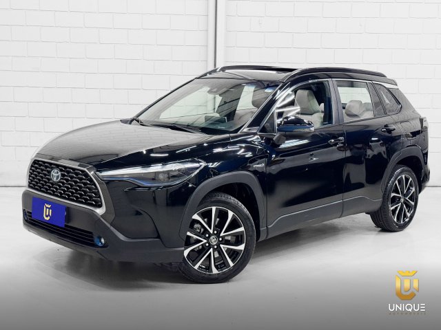 Toyota Corolla Cross 1.8 VVT-I HYBRID FLEX XRV CVT 2022/2023 preto à venda na Unique Automóveis em Indaiatuba — foto 1