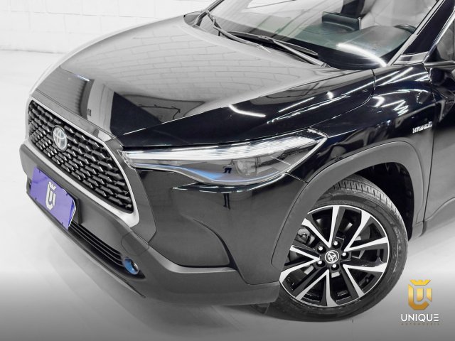 Toyota Corolla Cross 1.8 VVT-I HYBRID FLEX XRV CVT 2022/2023 preto à venda na Unique Automóveis em Indaiatuba — foto 3