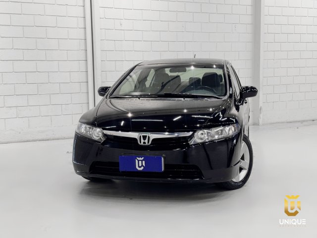 Honda Civic 1.8 LXS 16V FLEX 4P AUTOMÁTICO 2008 preto à venda na Unique Automóveis em Indaiatuba — foto 2