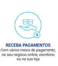 Receba através de vários  meios