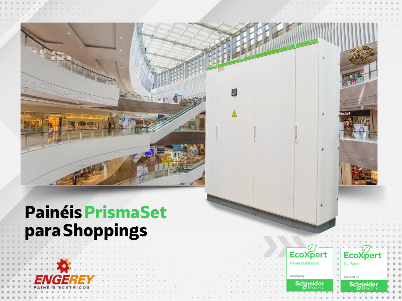 Parceria entre Engerey e Schneider Electric disponibiliza no Brasil painel elétrico inteligente para shoppings centers