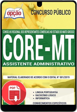 Apostila Concurso CORE MT - ASSISTENTE ADMINISTRATIVO
