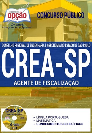 Apostila Concurso CREA SP - AGENTE DE FISCALIZAÇÃO