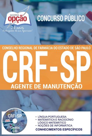 Apostila Concurso CRF SP - AGENTE DE MANUTENÇÃO