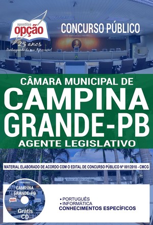 Apostila Concurso Câmara de Campina Grande - AGENTE LEGISLATIVO