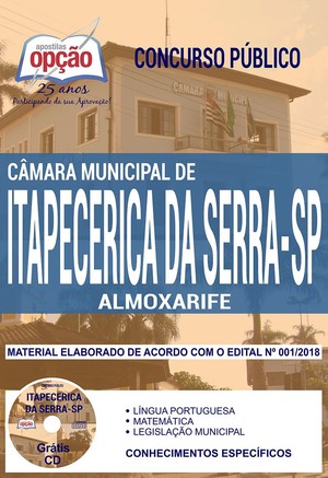 Apostila Concurso Câmara de Itapecerica da Serra - ALMOXARIFE