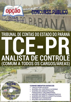 Apostila Concurso TCE PR 2016 - ANALISTA DE CONTROLE (COMUM A TODOS OS CARGOS/ÁREAS)