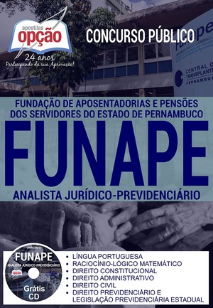 Apostila Concurso FUNAPE - ANALISTA JURÍDICO-PREVIDÊNCIÁRIO