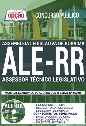 Apostila Concurso ALE RR - ASSESSOR TÉCNICO LEGISLATIVO