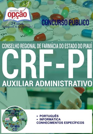 Apostila Concurso CRF PI 2016 - AUXILIAR ADMINISTRATIVO